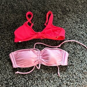 Two target bathing suit tops! Xs and small